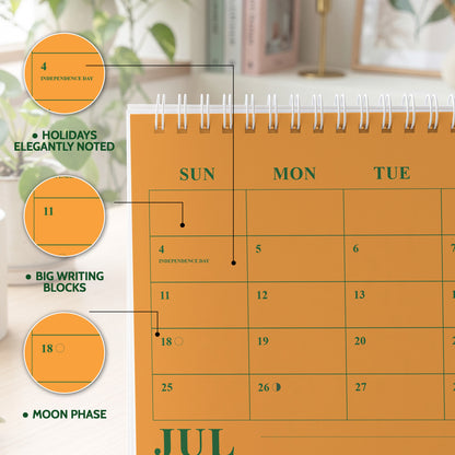 2027 Desk Calendar: Olive & Orange - photo 1