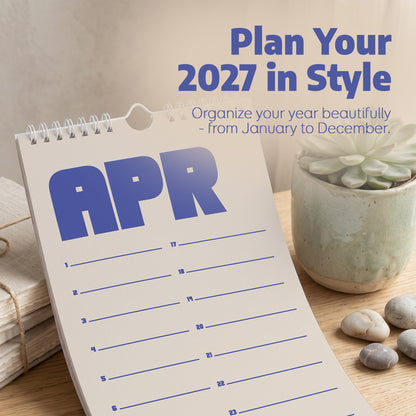 Perpetual Wall Calendar: Retro Simple (Slim, Undated) - photo 10