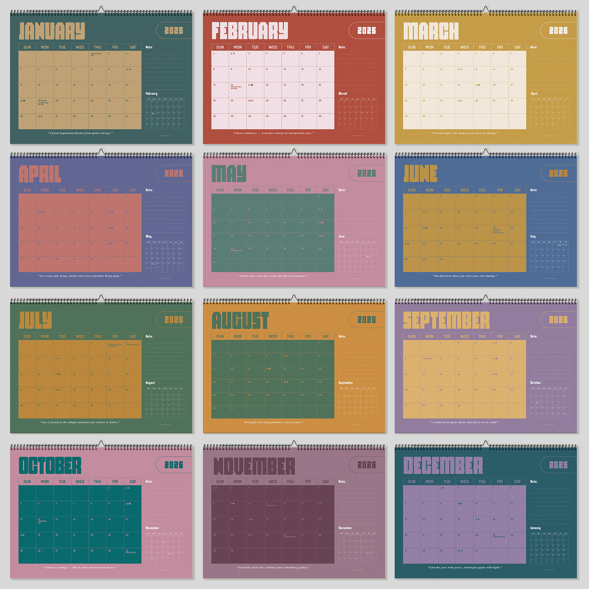 2026 Wall Calendar: BOF Retro - photo 3