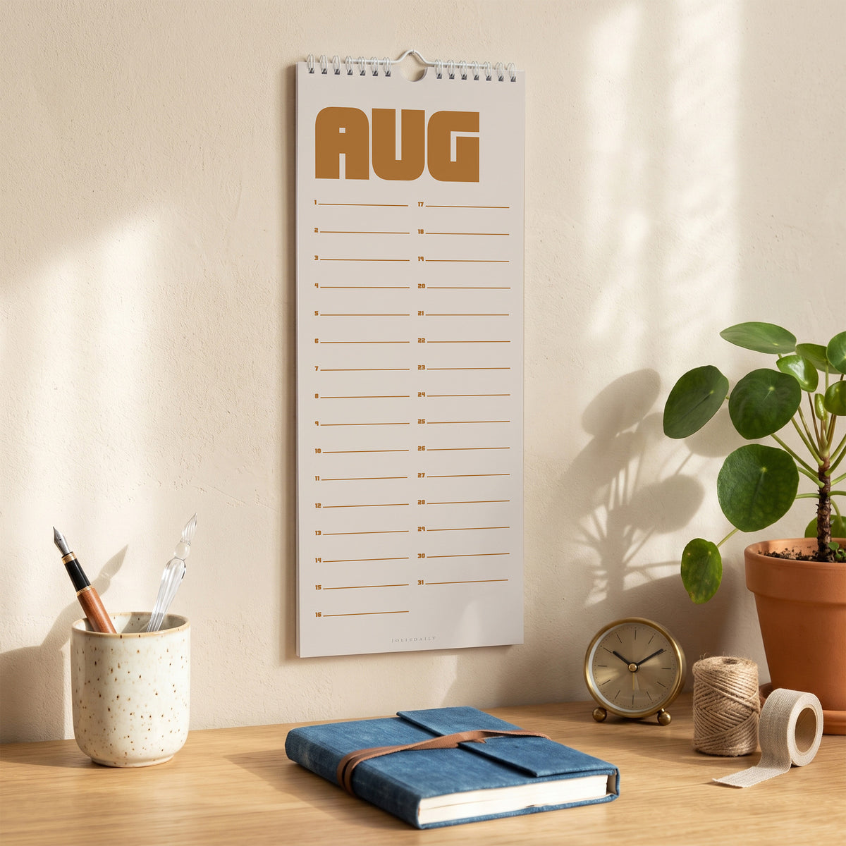 Perpetual Wall Calendar: Retro Simple (Slim, Undated) - photo 11