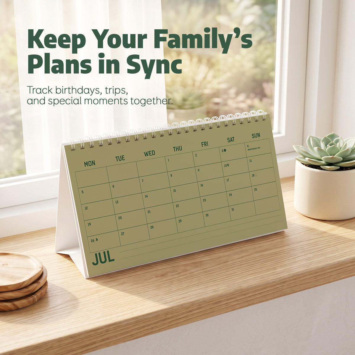 2027 Desk Calendar: Burgundy - photo 4