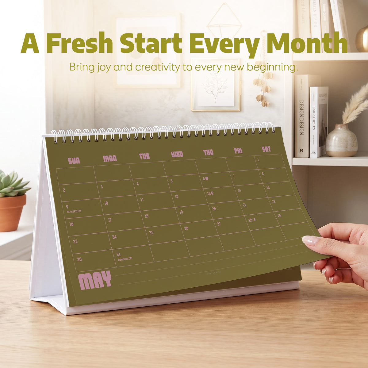 2027 Desk Calendar: Blush Pink - photo 5