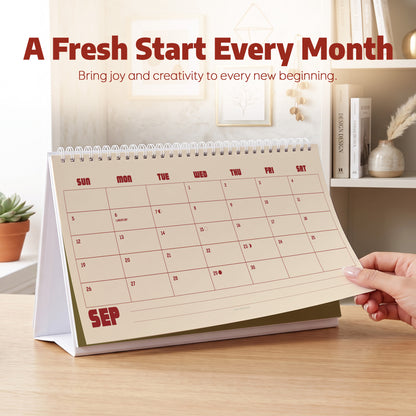 2027 Desk Calendar: Ivory & Red - photo 5