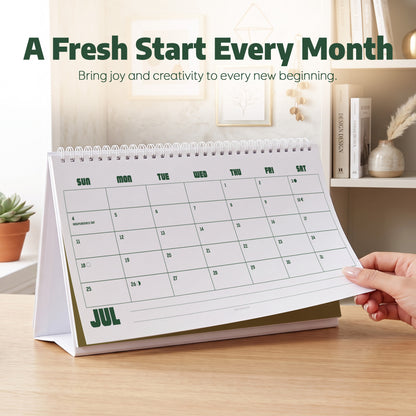 2027 Desk Calendar: Coral Red on White - photo 5