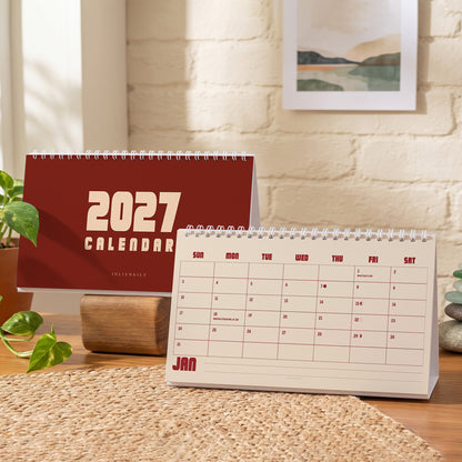 2027 Desk Calendar: Ivory & Red - photo 7